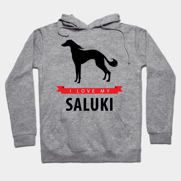 I Love My Saluki Hoodie by millersye